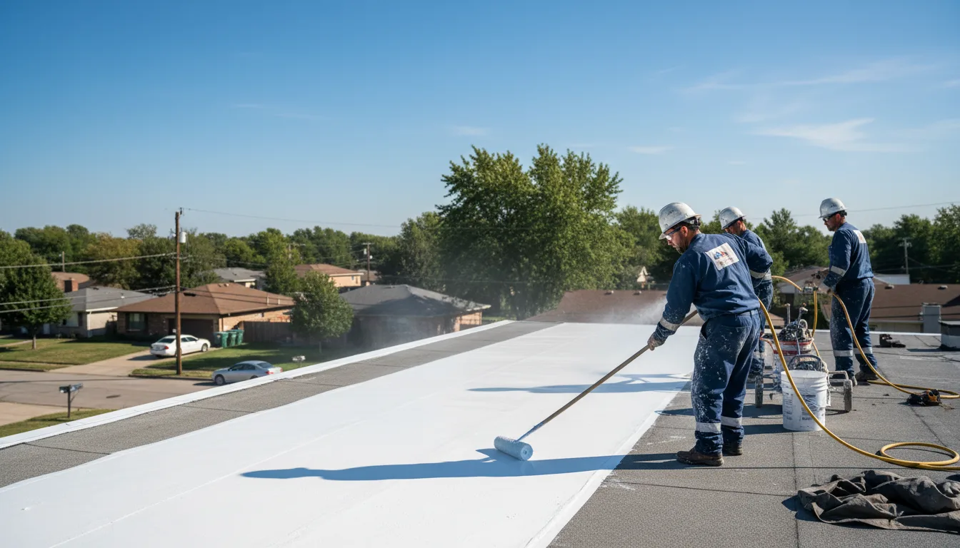 Commercial roof coating in Crockett, VA near me